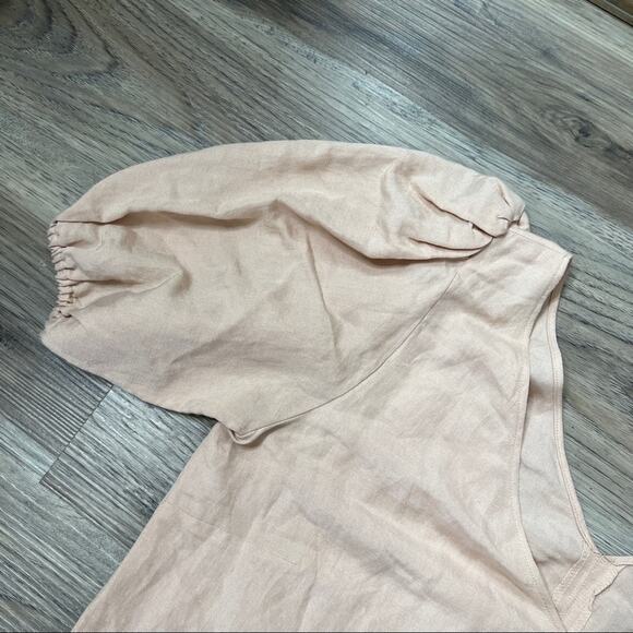 Emerson Fry Elle Linen Rayon Mini Dress sz L large - Picture 3 of 6